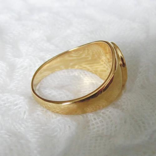 グルーデコ　リング　中間太　土台　30点セット⑧ グルーデコ土台 縦オーバルリング81 シルバー/ゴールド 指輪