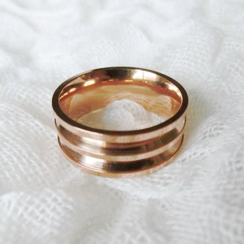 グルーデコ土台 ステンレスリング 85 指輪 ダブルエタニティーリング