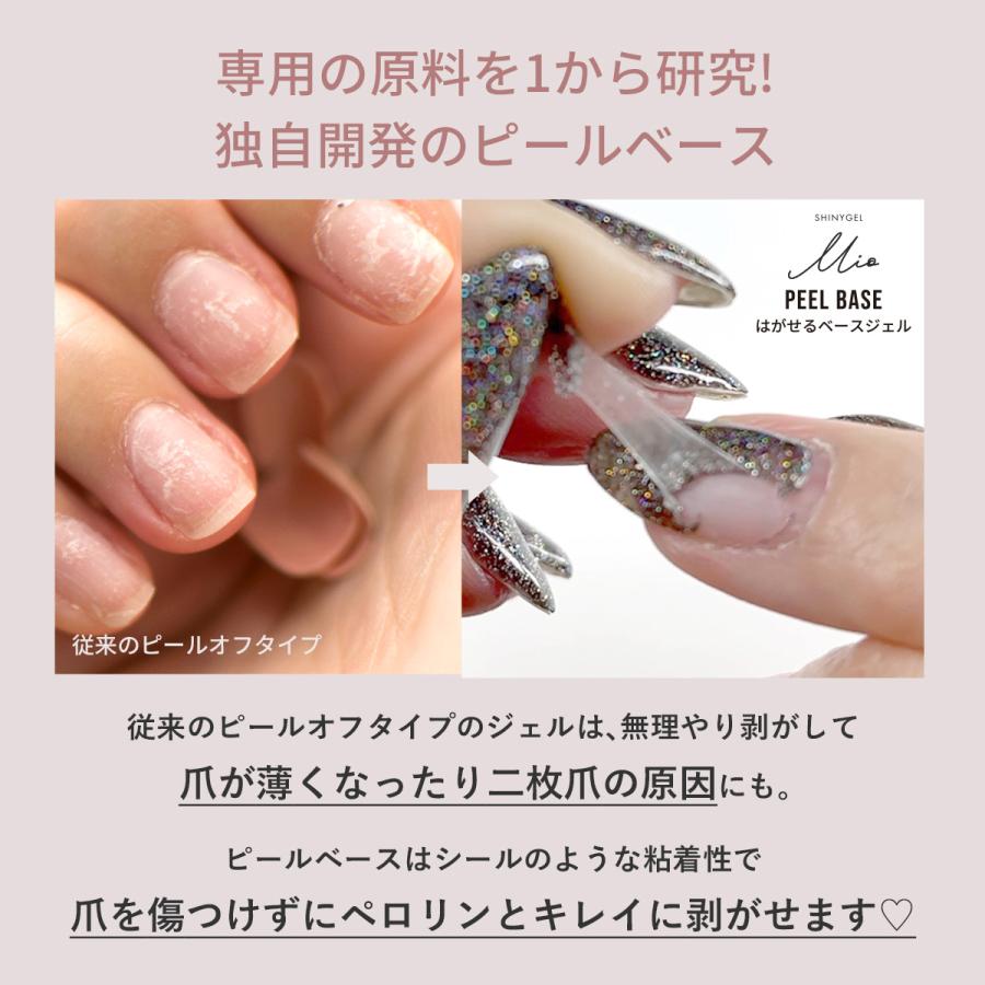 送料無料】SHINYGEL Mio：ベーシックセット（ピールベース、ワイプレス