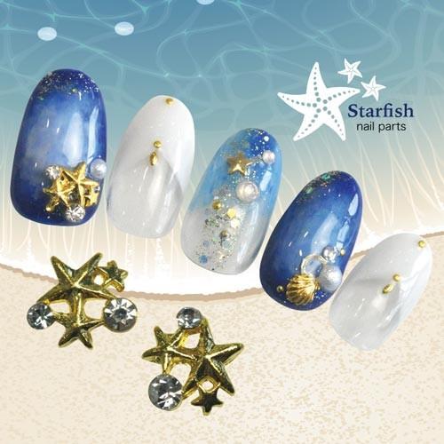 ジェルネイルやレジンの埋め込みに ネイルジュエリー ヒトデのような星のネイルジュエリー2粒梱包 011 ネイル工房 通販 Yahoo ショッピング