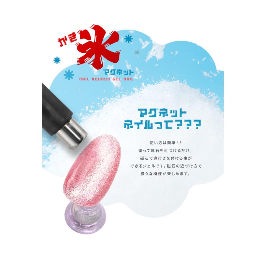 コンテナ全10色セット 夏ネイルは絶対コレ！かき氷マグネット 85