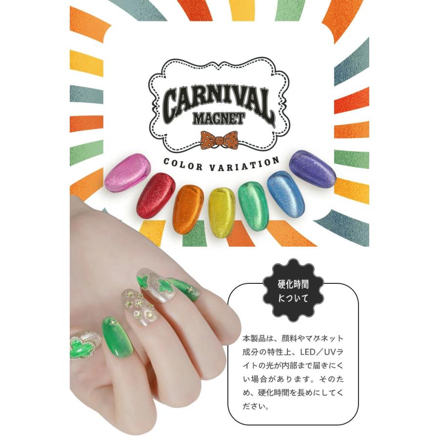 夏に使える！目立つ 超高発色 マグネットネイル 『CARNIVALmagnet