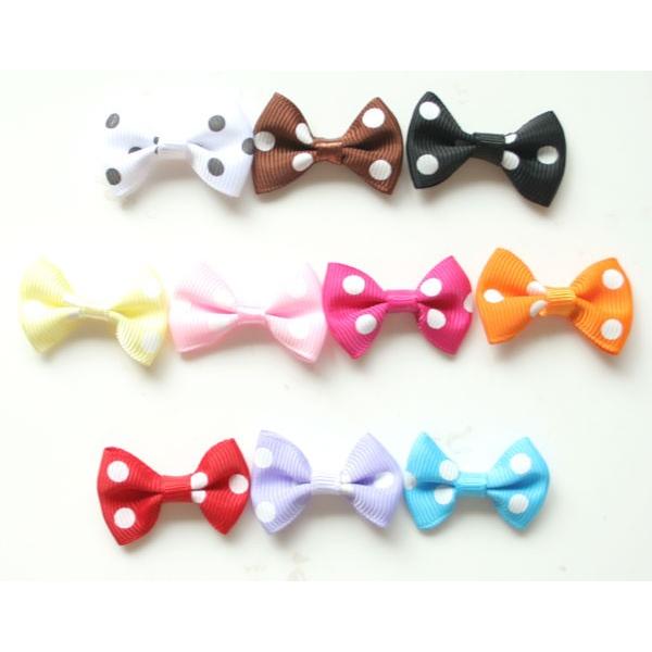 卸売り価格!!★ハンドメイドに★大玉ドットリボンモチーフ10色100個 |  | 01