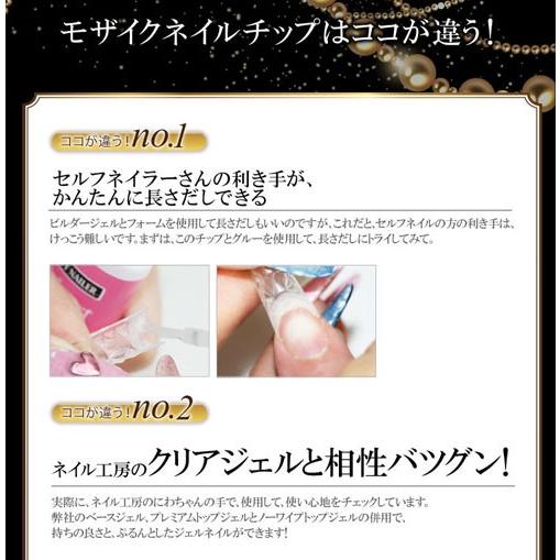 メール便送料無料 夏にぴったり かんたん長さだし ケース付きモザイクネイルチップうれしい10サイズ合計100枚セット ジェルネイル ジェルネイル Mosaicailchip ネイル工房 通販 Yahoo ショッピング