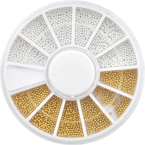メール便ｏｋ ジェルネイルの埋め込みに ブリオン1mmゴールド シルバーセット お試し少量パック Stone 6sale 23 ネイル工房 通販 Yahoo ショッピング