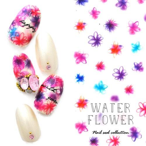 ネイルシール フラワー 花 水彩 | ジェルネイル ネイル ネイル用品