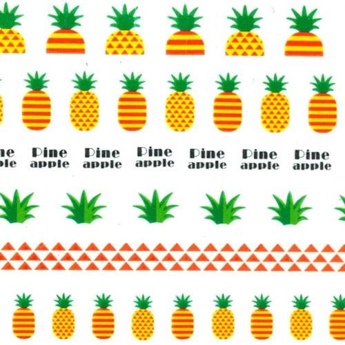 ネイルシール フルーツ パイン パイナップル 文字 ジュース 夏