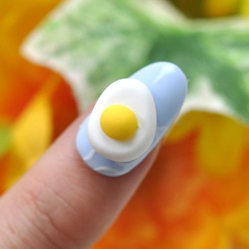 ネイルパーツ 3個 卵 タマゴ 3D | ネイル ジェルネイル パーツ ネイル