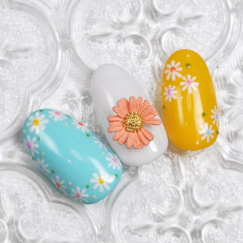 ネイルパーツ お花 マーガレット フラワー ネイルアート ネイル