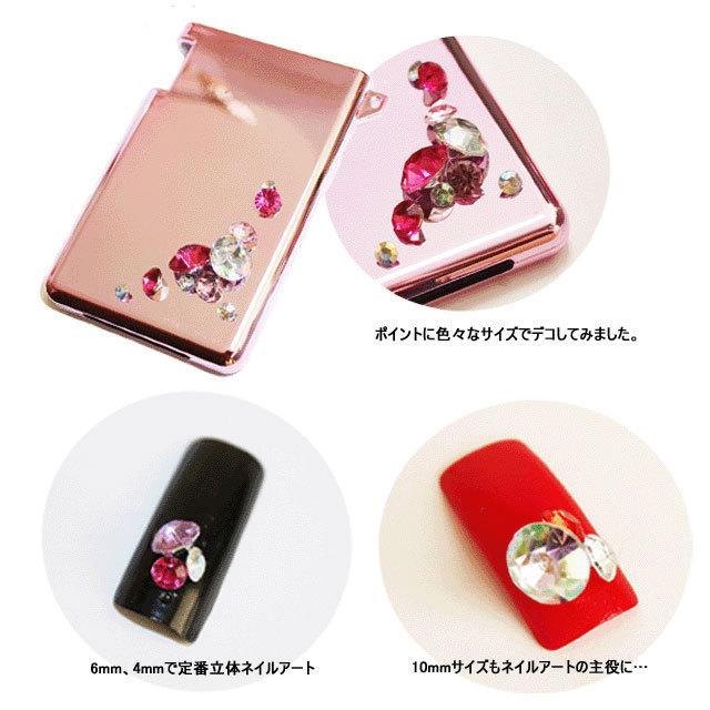 アクリルストーン（ 高品質ダイヤカット ）ビジュー Vカット チャトン