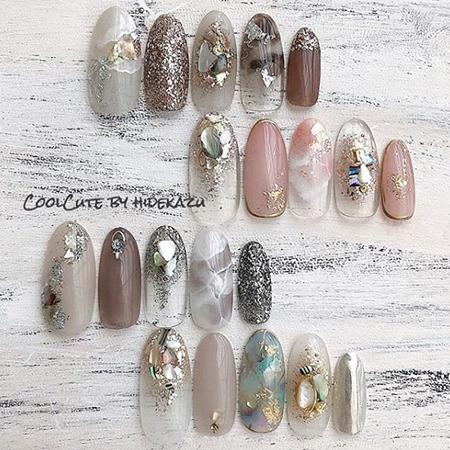 HIDEKAZU先生セレクト ネイルアート グリッター ラメ ネイルシール ツメキラ セレクトグリッター(ムーンゴールド) HID-GLI-102 |  | 06