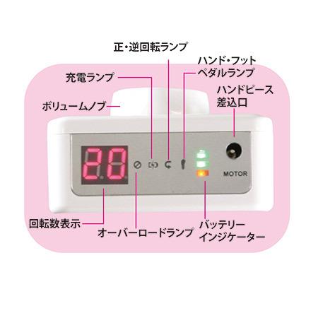 ネイルマシーン サロンワーク ハンドピース ネイルマシーン アイ シェイプ モバイル型 NEWの画像