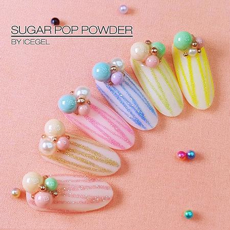 ICEGEL カラフルパウダー シュガーネイル シュガーアート アイスジェル