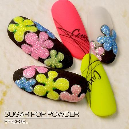 ICEGEL カラフルパウダー シュガーネイル シュガーアート アイスジェル