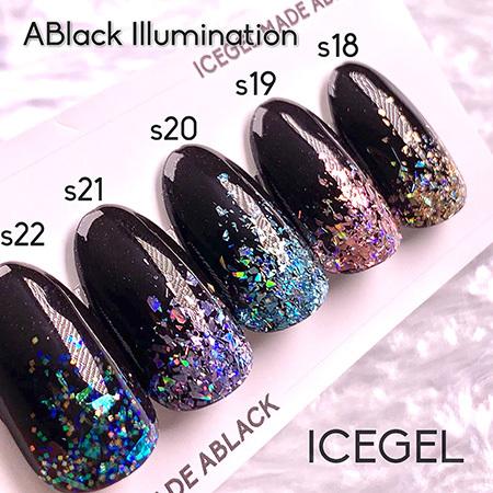 ICEGEL ラメジェル グリッタージェル アイスジェル A BLACK