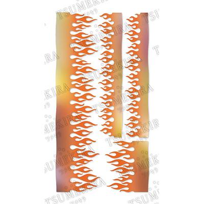 メール便ok 高粘着 ネイルシール 炎アート メタリック ネイルシール ツメキラ Noble Britneytokyo Blazy Orange No Btk 1 ジェル専用 ネイルワールド 通販 Yahoo ショッピング