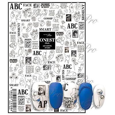 メール便ok ネイルシール 写ネイルプロ Ayako先生 一筆書き ネイルシール 写ネイルpro ワンスト ブラック ネイルワールド 通販 Yahoo ショッピング