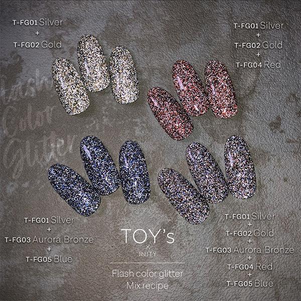 Toys フラッシュグリッター 全色 TOY's × INITY パーティーフラッシュ 全7色 12ml ボトルタイプ