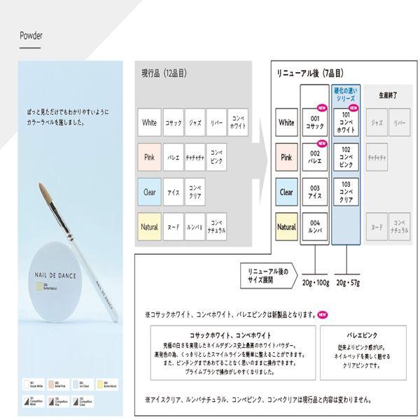 ネイルデダンス パウダー 001 コサックホワイト 100g : ネイル