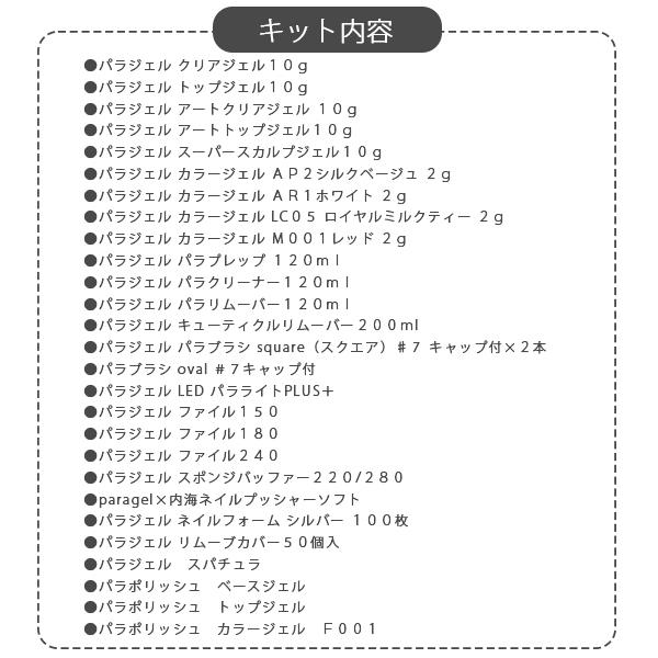 para gel パラジェル ライセンスキット vol4 ジェルネイル シルバー