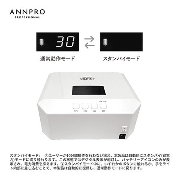 ANNPRO コードレスLED&UVライト プレーン パールホワイト : ネイル