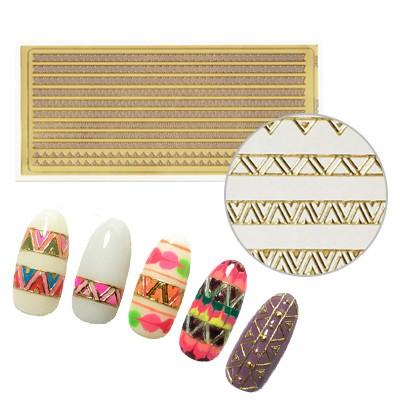 ネイルシール メタル エレガントカットtatオリジナルシール エスニックライン 4316 ネイルワールド 通販 Yahoo ショッピング