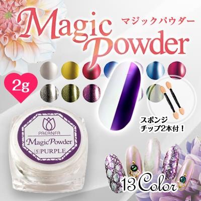 ミラーパウダー ネイル PREGEL プリジェル マジックパウダー パープル｜nailworld