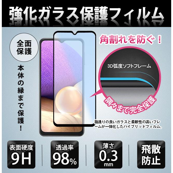 Galaxy A32 5G SCG08 ギャラクシーエー32 ガラスフィルム スマホ