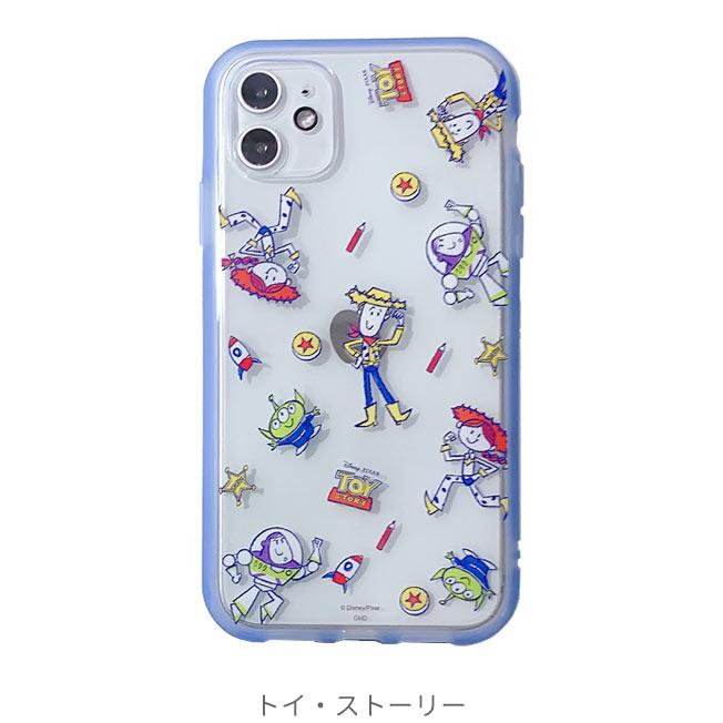 iPhone11 ケース イーフィット クリア ディズニー 耐衝撃 アイフォン11