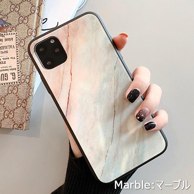 iPhoneケース ガラスフィルム付き 韓国 大理石 ケース カバー iPhone13