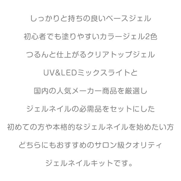 ジェルネイルキット ジェルネイル プロキット カラージェル サロン級