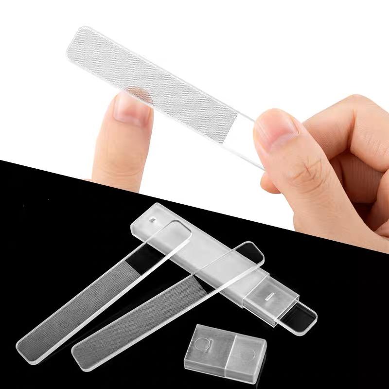 ガラス　爪やすり　　Mauritshuis黒 ガラスシャイナー ケース付き nail smith ネイルスミス 爪やすり