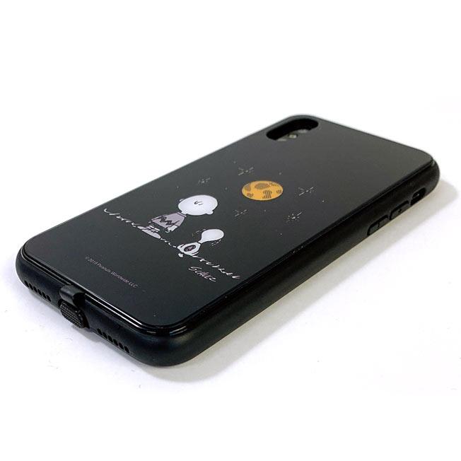 iPhoneX iPhoneXS ケース スヌーピー iFlash 着信で光る 耐衝撃
