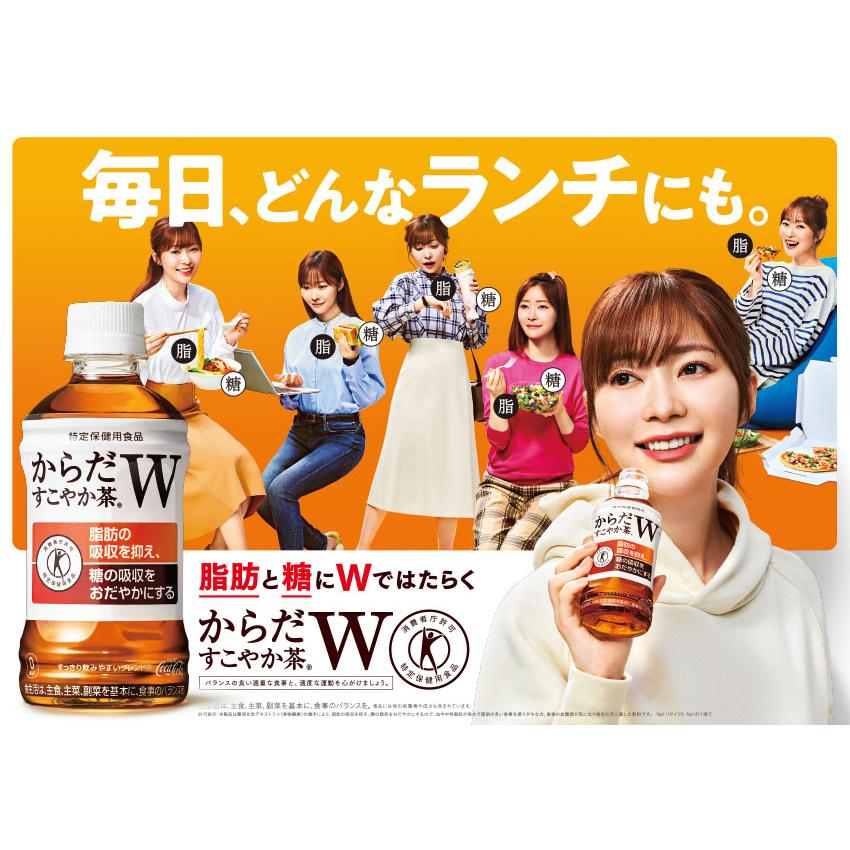 からだすこやか茶W コカ・コーラ 1050ml ペット 24本 （2ケース） 送料