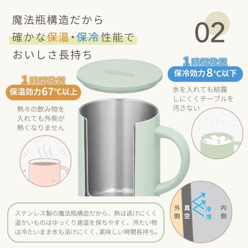 THERMOS（サーモス） タンブラー 蓋つき 名入れ / NEWマーク / 350ml