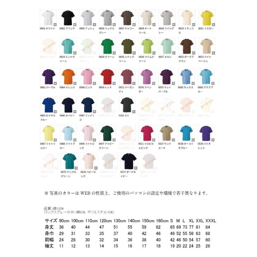 数字名前入りTシャツ 半そで 半袖  メンズ レディース キッズ お揃い オススメ 新生活｜naire-originalgift｜03