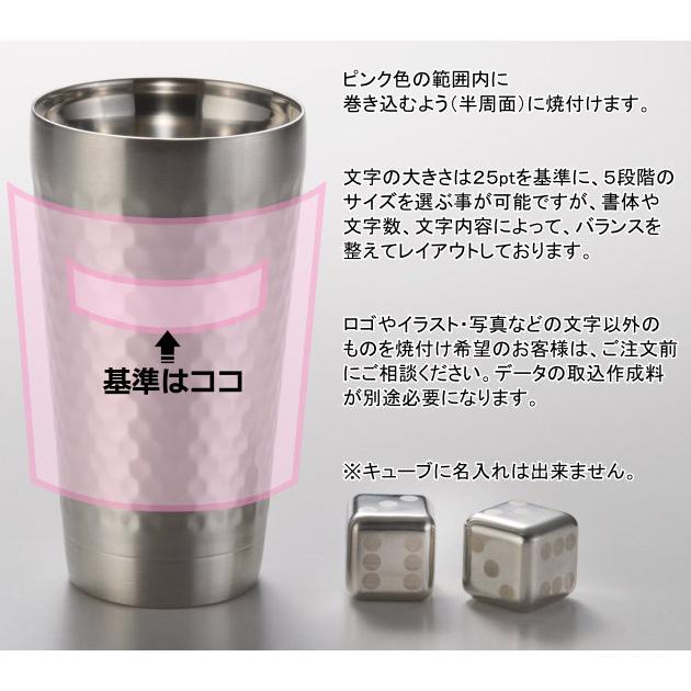 名前・メッセージが入る！ FROZEN CUBE 二重タンブラー＆キューブ2P 350ml 専用箱入り | 山勝 美濃陶苑 | 05