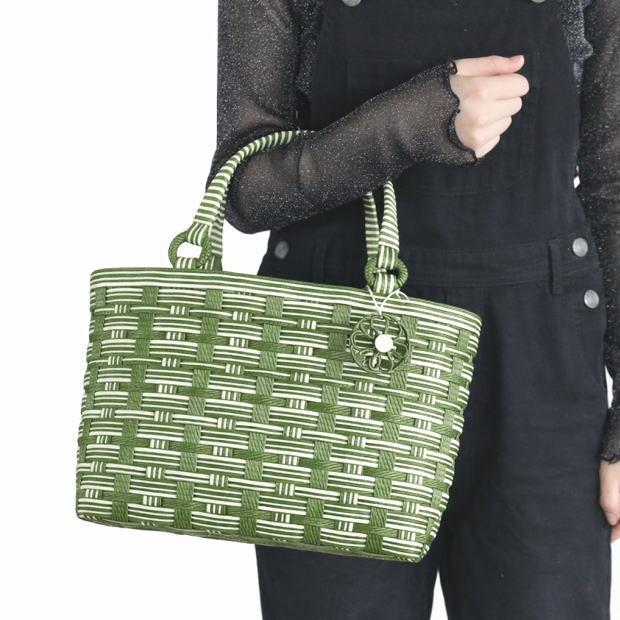 かごバッグ 手作りキット クラフトバンド レシピ付セット 簡単 手芸