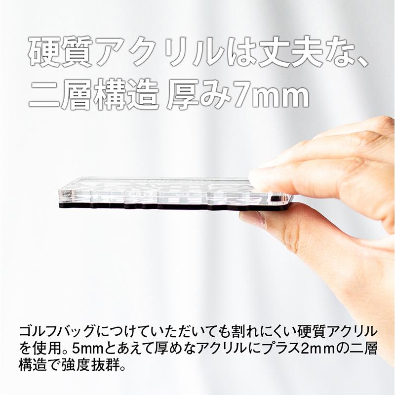 ネームプレート ゴルフ ミラータイプ ゴルフタグ 専用ギフトボックス付