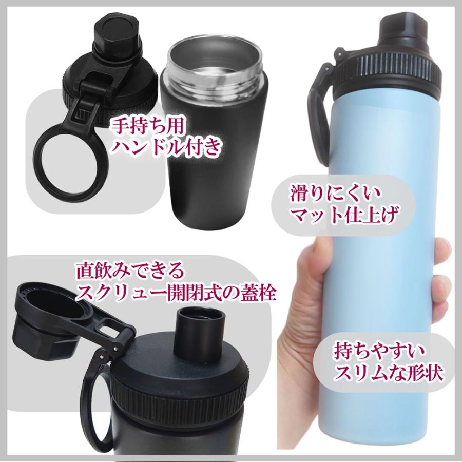 水筒 650ml 450ml ステンレスボトル 名入れ ウェルフ スリムボトル