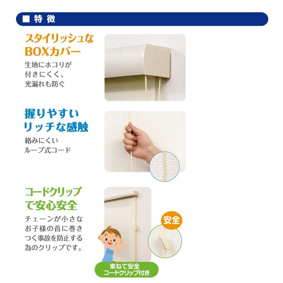 ロールスクリーン カバー付き フルネス エクシヴ プレーン(無地)タイプ 規格品 幅80cm 高さ220cm