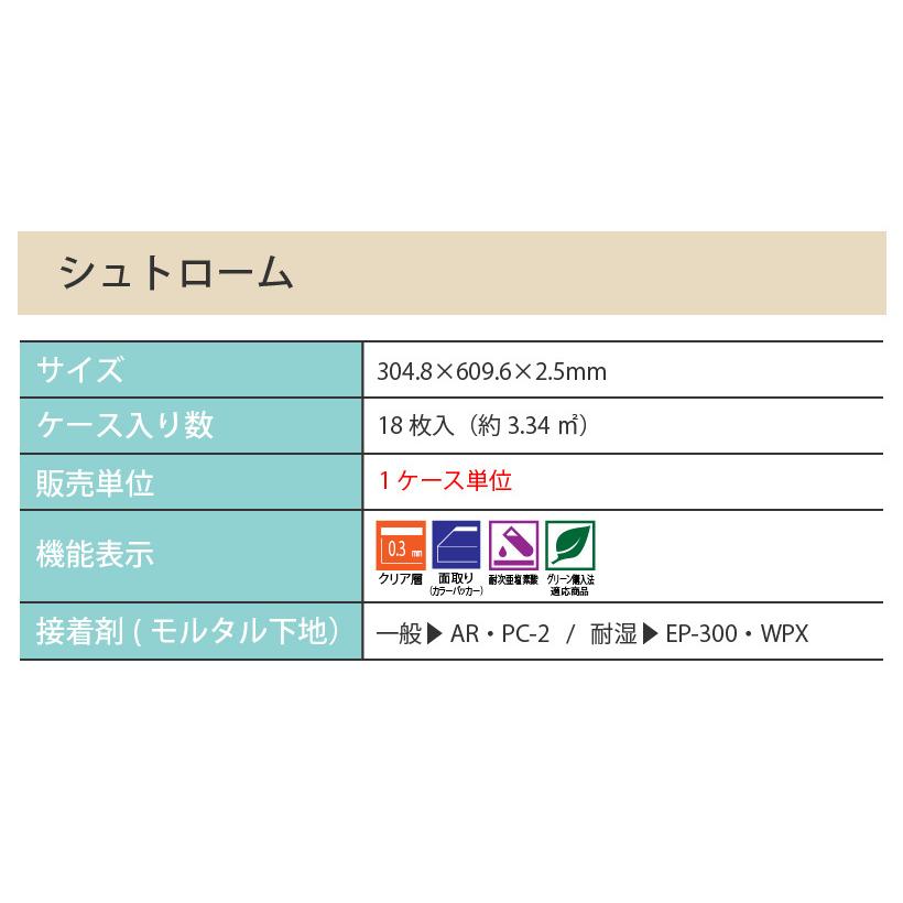 フロアタイル フローリング サンゲツ 床材 土足 対応 床暖房 対応 ストーン シュトローム 18枚入り｜naisououendan-y｜04