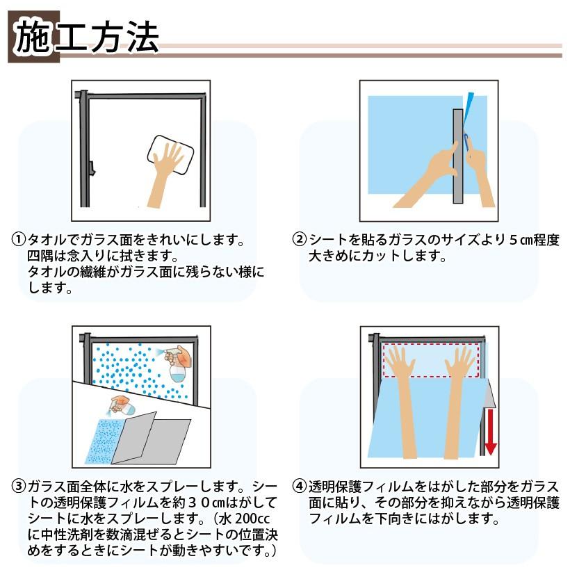 ZEROCOATシート はがせるガラスフィルム 92cm×180cm 1本入り ゼロコン_9