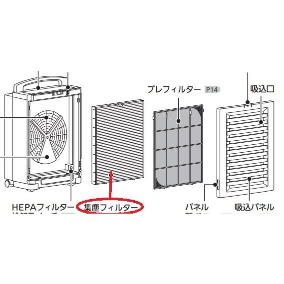 三菱（MITSUBISHI） 三菱電機 脱臭機交換用HEPAフィルター DAPR-801HFT