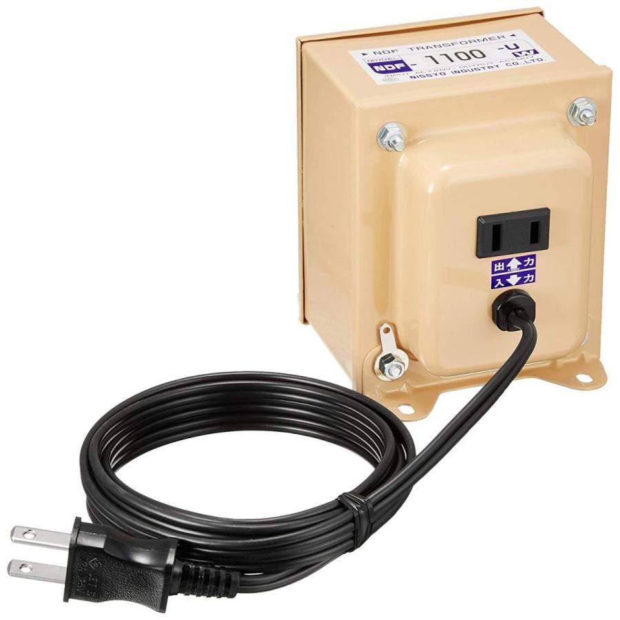 日章工業 トランスフォーマndfシリーズ 電圧ダウン 120v 100v1100w Ndf 1100u Ppid Mukomukokab Go Id
