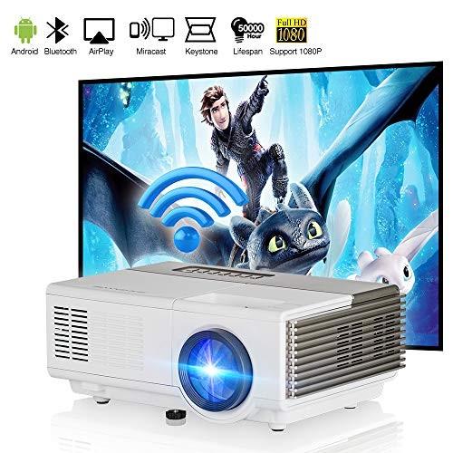 楽天 小型 Android Bluetooth 搭載 モバイルプロジェクター無線 2800 ルーメン1080p対応 Lcd Wi Fi ホームプロジェクター 最新情報 Zoetalentsolutions Com
