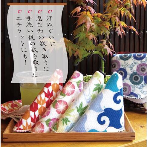 メール便お届】今治・コンテックス 和柄・はいから タオルハンカチ