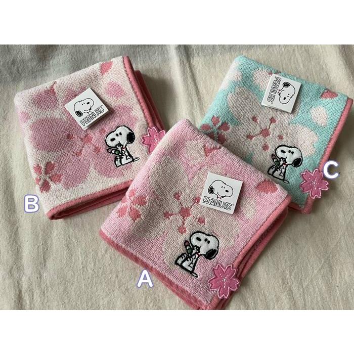 メール便OK】 スヌーピー タオルハンカチ 団子・桜・さくら おしゃれ