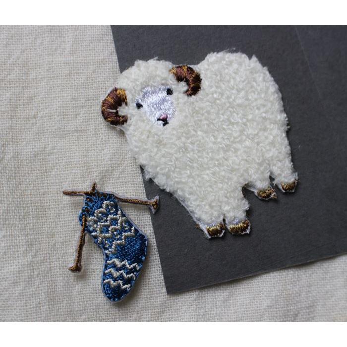 メール便お届】アイロン＆シールワッペン MARK'S/マークス 可愛い刺繍