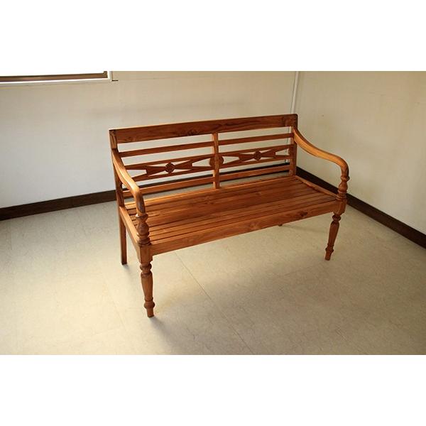 受注生産品 BATAVIAベンチ チーク材 チーク無垢 木製 アジアン ウッド